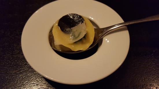 Alinea signature dishes Scallop
Black Truffle Explosion
Lamb